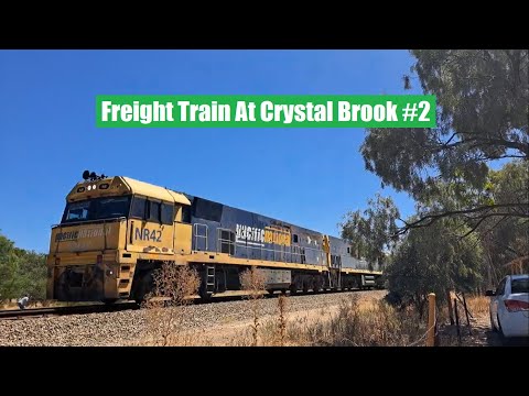 Freight Train At Crystal Brook #2 *Horn Show*