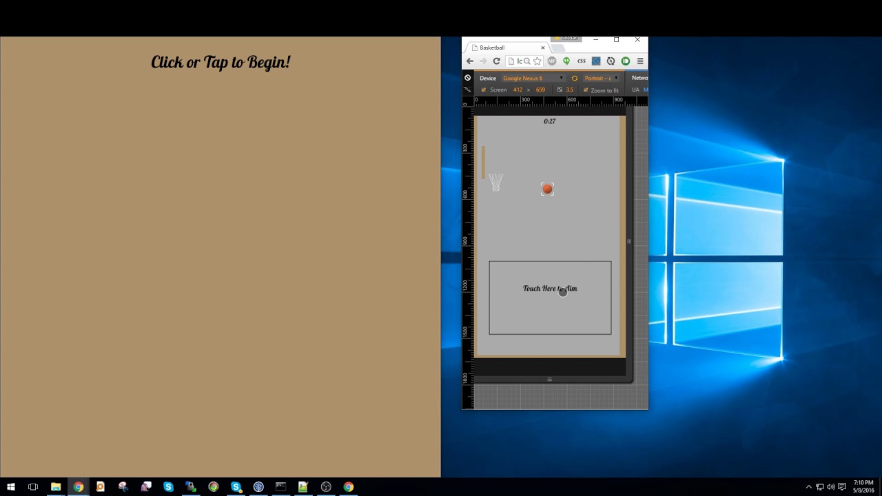 HTML5 Basketball Game