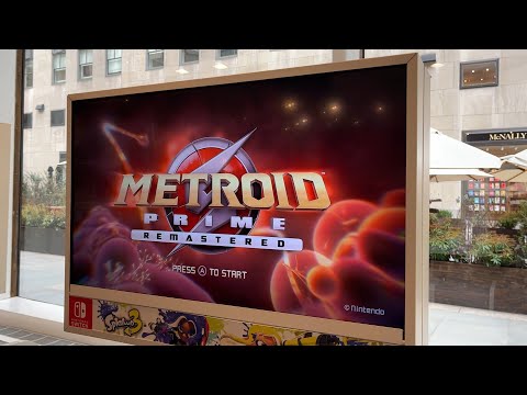 Metroid Prime Remastered Launch Day at Nintendo NY