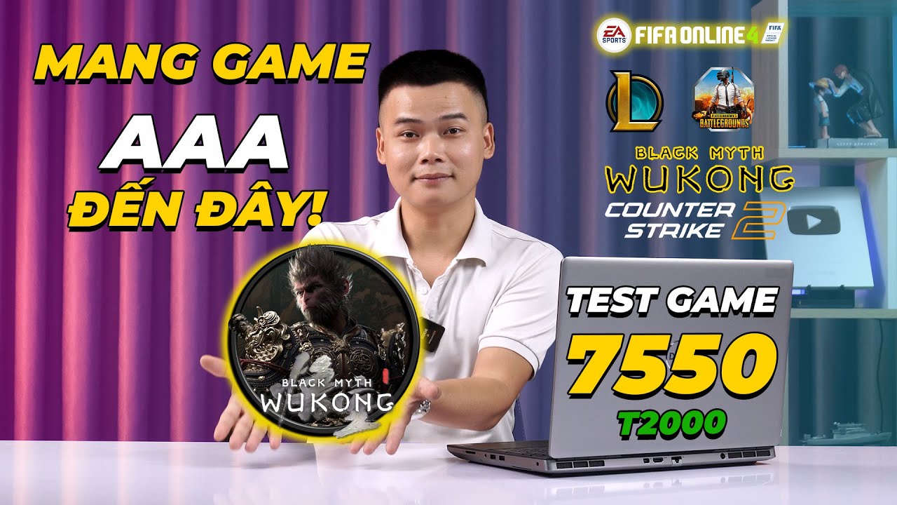 Thử nghiệm game trên Dell Precision 7550