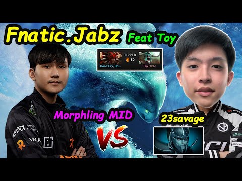 Fnatic Jabz [Morphling] MIDLANE YA GOD Feat Toy vs 23savage PA Dota 2 Perspective pro Gameplay