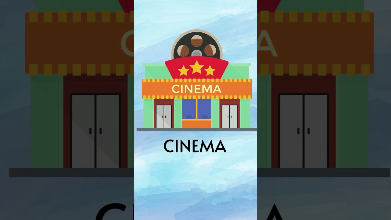 Places in town - English Vocabulary for Kids