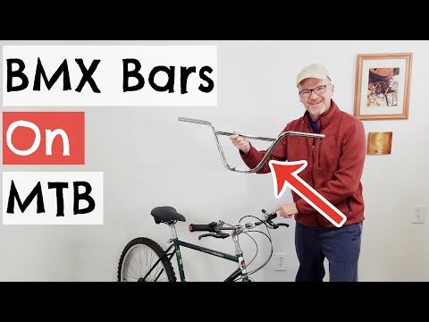 BMX Handlebars on a Mountain Bike