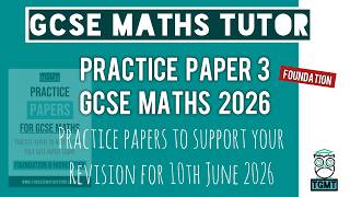GCSE Maths Practice Paper 3 | Foundation | 10th June 2026 | TGMT