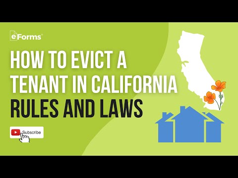 How to Evict a Tenant In California