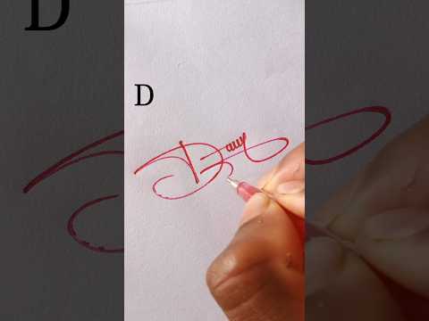 Best  signature style ideas for D #signaturestyle #viralshorts #handwriting