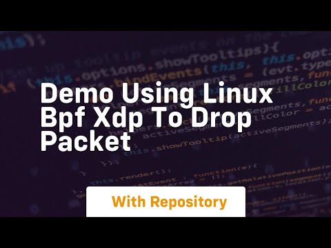 Demo using linux bpf xdp to drop packet