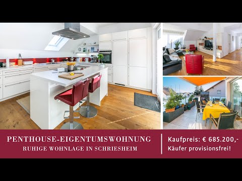 Exklusive Penthouse-Eigentumswohnung in Schriesheim
