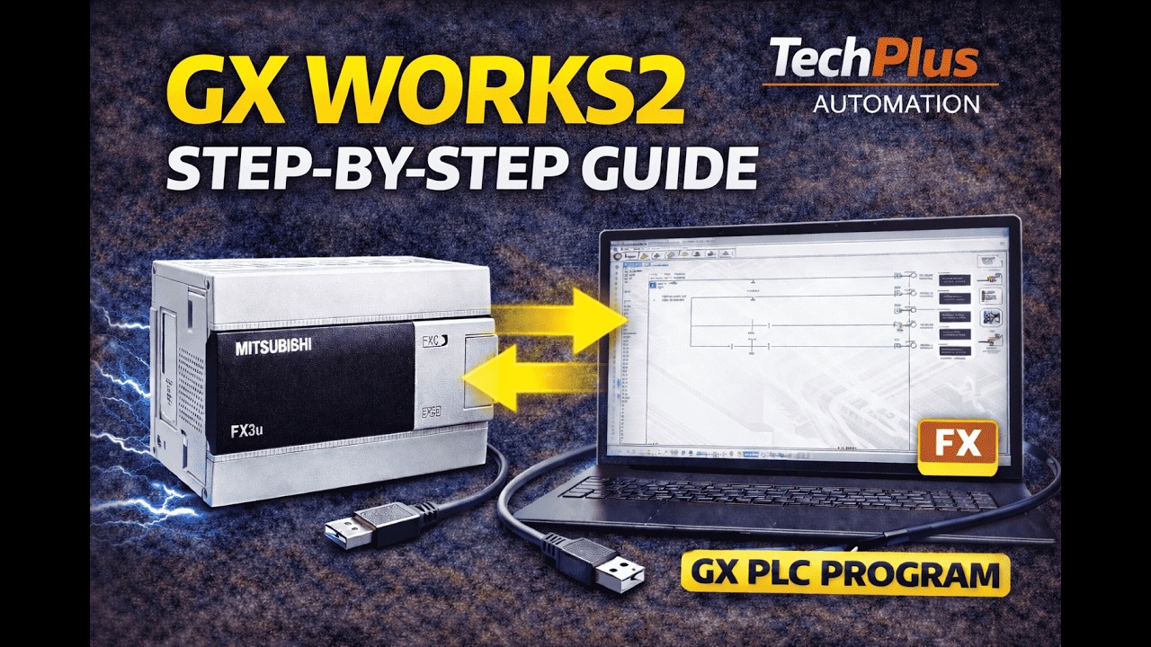 Mitsubishi PLC Programming Basics | GX Works2 Tutorial