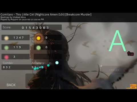 first 700! - This Little Girl (Nightcore Amen Edit) [Breakcore Murder] 8.19* +HD || 95.43% 3x miss