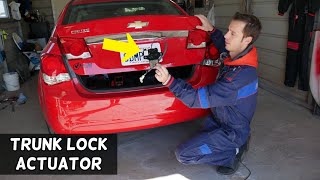 CHEVROLET CRUZE TRUNK LOCK ACTUATOR REPLACEMENT REMOVAL. TRUNK DOES NOT OPEN Chevy Cruze
