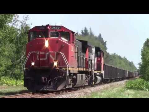 EMD Geep 9531 Trails on CN 406 West at Boundary Creek, NB