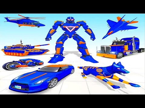 Dog Transform Jet Car Robot Games 2022 - Android iOS Gameplay