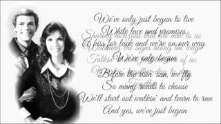 We've Only Just Begun