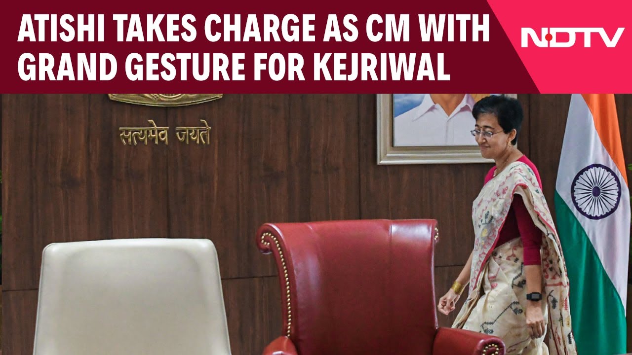 Atishi Marlena News | Atishi Takes Charge As CM With Grand Gesture For Arvind Kejriwal