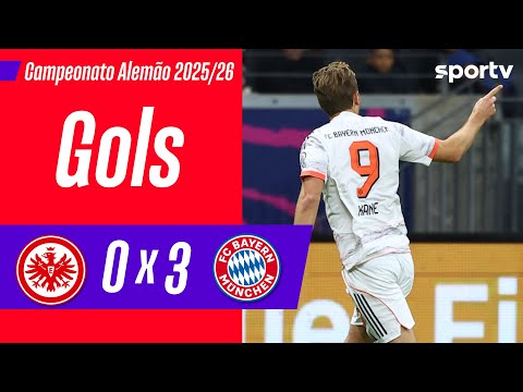Gols e lances de Eintracht Frankfurt x Bayern