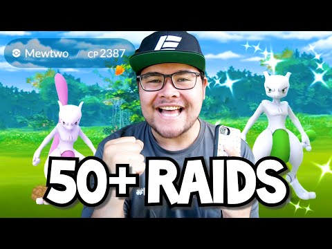 WE DID 50+ SHINY MEWTWO RAIDS IN 1 DAY IN POKÉMON GO
