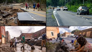 See Helene's impact in Western NC a year later: Before and after images of damage and healing