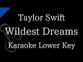 【Karaoke Instrumental】Wildest Dreams / Taylor Swift【Lower Key】