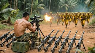 Download lagu 最強狙擊手一人操控十把機槍，瞬間全殲日軍一個營！#功夫電影#movieclips#kungfu #action #抗戰 #狙撃 mp3