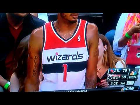 Trevor Ariza gets goosed!