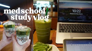 med school study vlog 🍊 | matcha and pilates, chinese new year, insulin and diabetes lectures