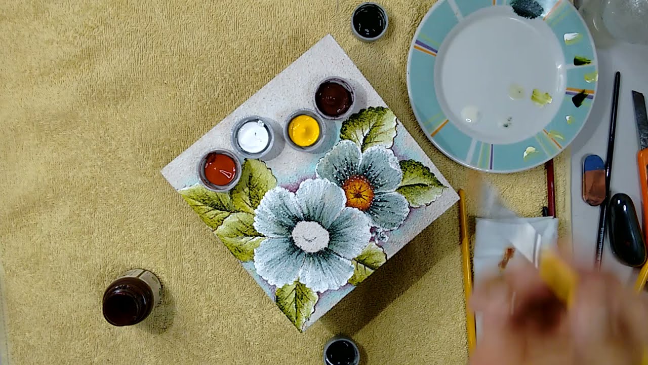 #DicadaSemana - Aprenda a Pintar em Caixa de MDF com Tinta Para Tecido