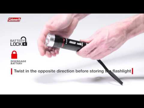 Coleman divide+ 200 led flashlight led torch batterylock
