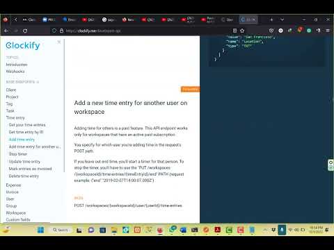 Clockify Api Test Using Postman