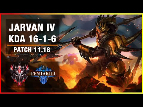 Jarvan IV vs Zed - Grandmaster EUW - Patch 11.18