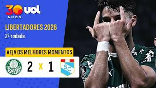 PALMEIRAS 2 X 1 SPORTING CRISTAL | NO SUFOCO, VERDÃO VENCE EM CASA | MELHORES MOMENTOS LIBERTADORES