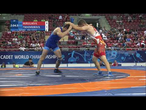 1/4 FS - 65 kg: K. NURULLAEV (UZB) v. B. TSKHOVREBOV (RUS)