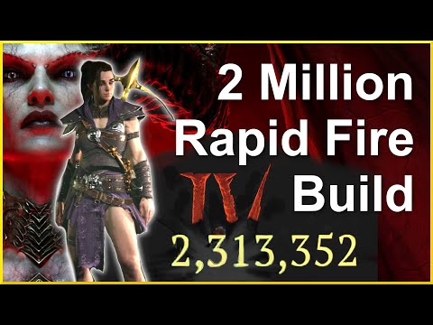 Diablo 4 - New Best Rogue Build - 2 Million Rapid Fire - No Combo - Shadow Ice - Eternal✔️