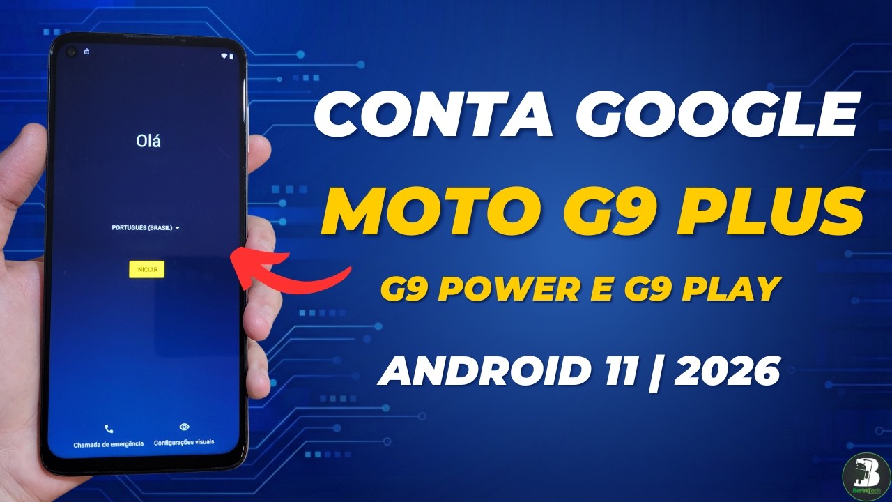 REMOVER CONTA GOOGLE MOTO G9 PLUS G9 POWER E G9 PLAY ATUALIZADO 2026 ANDROID 11 E 10 SEM PC NOVO