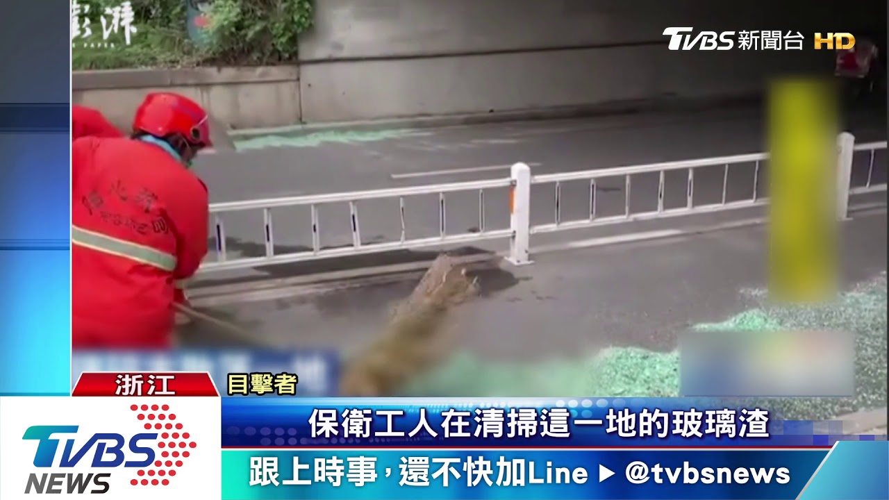 降「玻璃雨」!遊覽車撞橋墩 6孩童割傷送醫