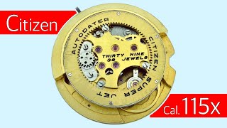 Citizen Cal.115x Super Jet Autodater Disassemble