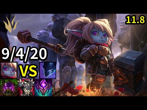 Poppy Jungle vs Nocturne - KR Grandmaster | Patch 11.8