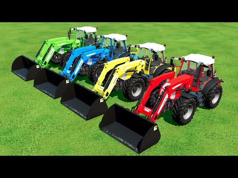 LOAD POTATOES ON TRUCKS WITH RIGITRAC TRACTORS - Farming Simulator 22