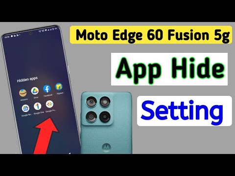 How to Hide Apps on Motorola edge 60 fusion 5G | Motorola edge 60 fusion App Hide Setting