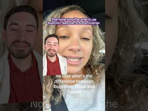 Tylenol vs Advil vs Aleve. What’s the difference? A pharmacist breaks it down 💊 #PharmacistTips