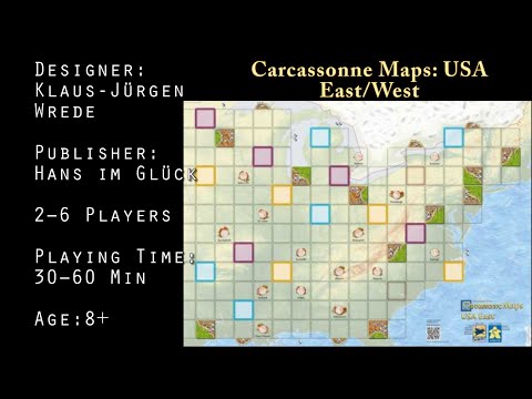 Carcassonne Maps: USA West/East