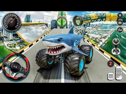 Ultimate Mega Ramp Car Racing: BeamNG Drive Insane Monster Truck Stunts!