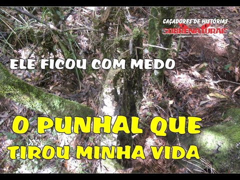O PUNHAL QUE TIROU A VIDA DO ESPÍRITO - ELE LEMBROU E PEDIU PRA SE LIVRAR DA ARMA.