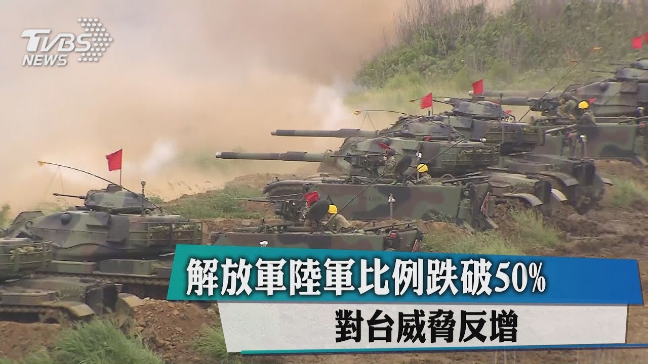 解放軍陸軍比例跌破50% 對台威脅反增
