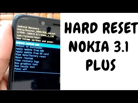 How to hard reset Nokia 3.1 plus