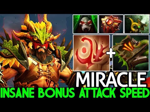 MIRACLE [Beastmaster] Insane Bonus Attack Speed Build Cancer Gameplay 7.25 Dota 2