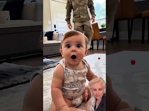 “Esta bebé.jamás olvidó su voz” 😍 #Bebé #Papá #Reencuentro #Soldado  #AmorDePapá  #Viral #Shorts