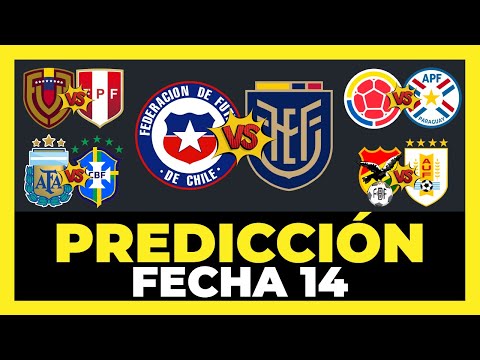 Análisis y Predicción Fecha 14 Eliminatorias Sudamericanas Mundial 2026 🇦🇷🇪🇨🇧🇷🇺🇾🇵🇾🇨🇴🇧🇴🇻🇪🇵🇪🇨🇱🏆