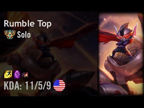 Rumble Top vs Maokai - Solo - NA Challenger Patch 6.10