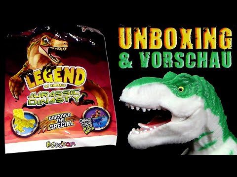 Sbabam ® Legend Of Animals - Jurassic Dinasty T-Rex GITD + Dragon Kingdom Unboxing & Vorschau